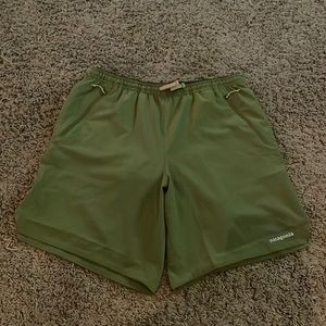 Moss green Patagonia shorts, never worn, tags still on